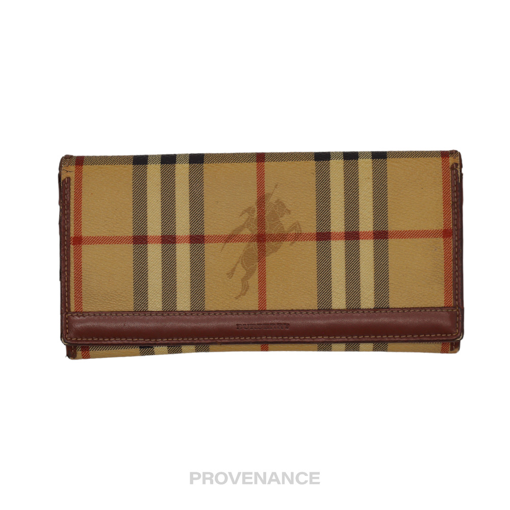 🔴 Burberry Long Wallet - Nova Check